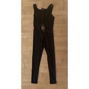 NWT VTG Black Sleeveless Sunbuster Black Jumpsuit Small/medium